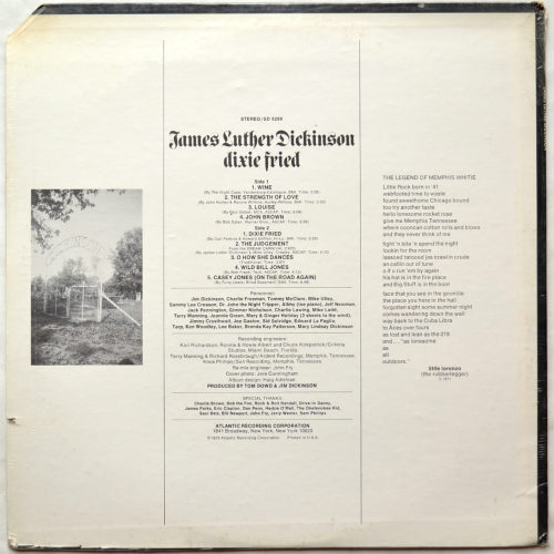 James Luther Dickinson (Jim Dickinson) / Dixie Fried (Sealed