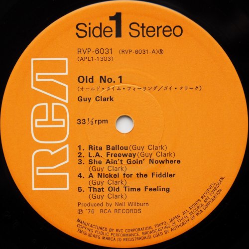 Guy Clark / Old No.1 (JP) - DISK-MARKET