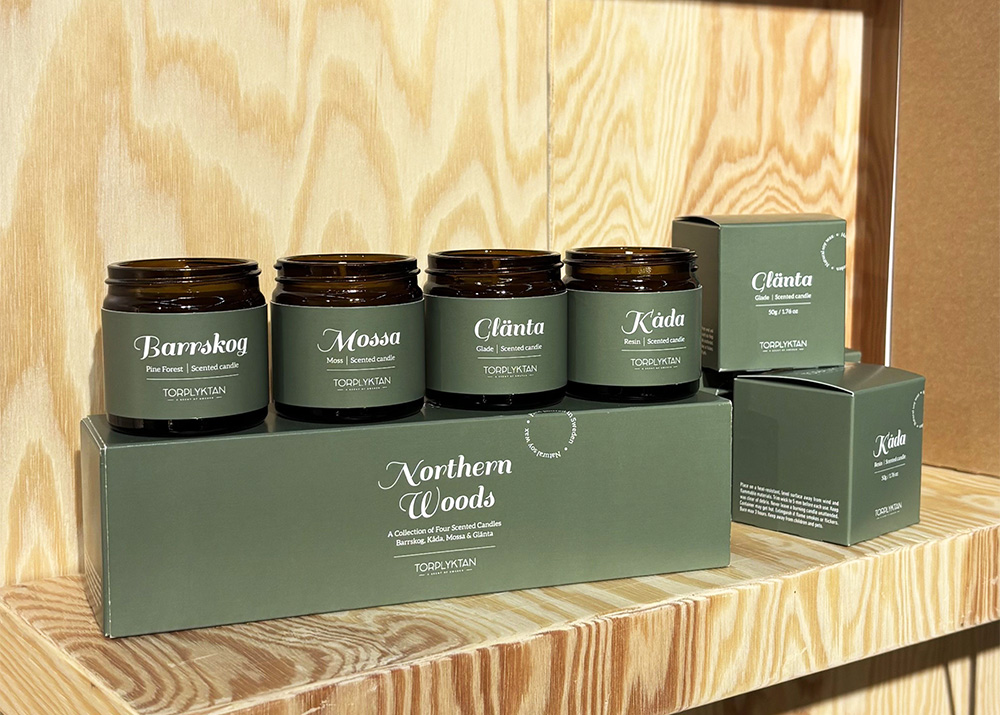 北欧アロマキャンドル【全部試せる4種類セット】「北欧の森」by