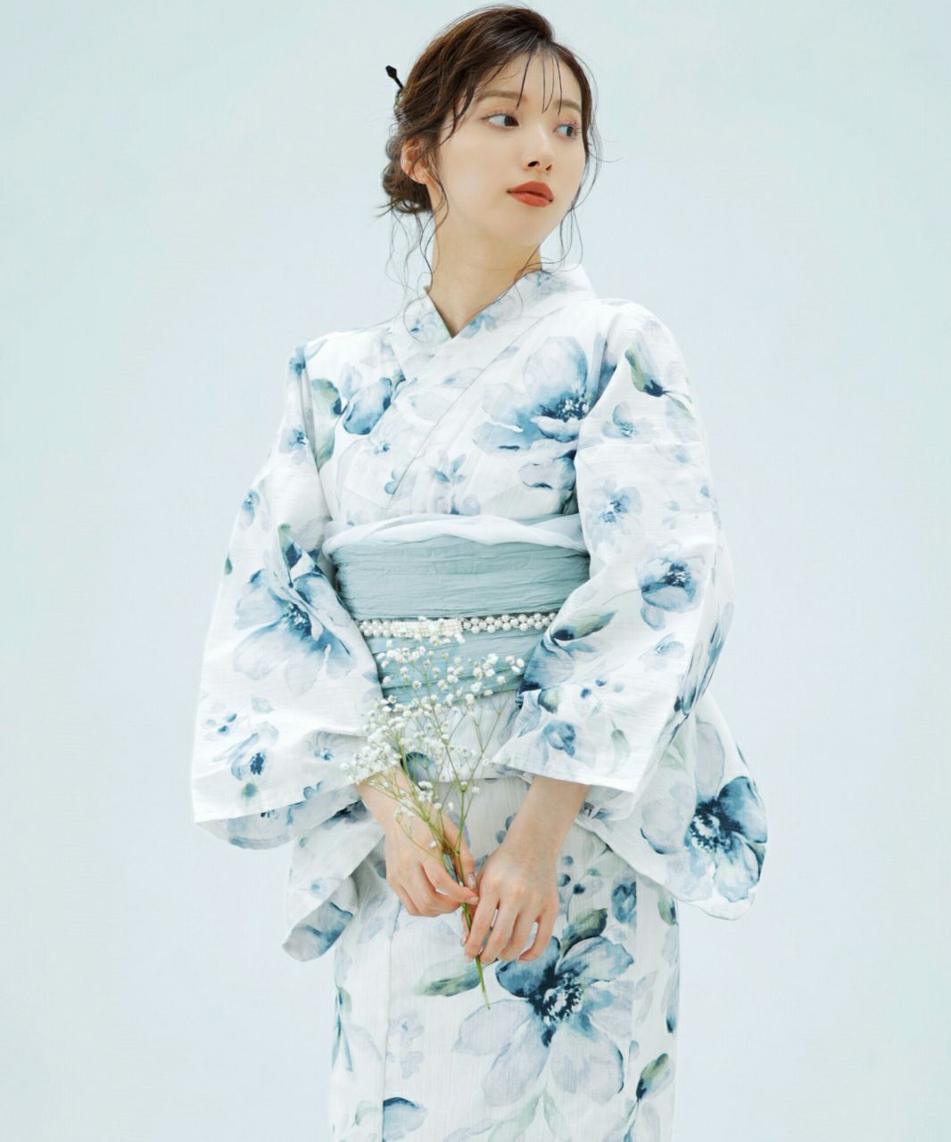 dita 涼風の燦々しらべ（浴衣四点セット浴衣・帯・腰紐・下駄）