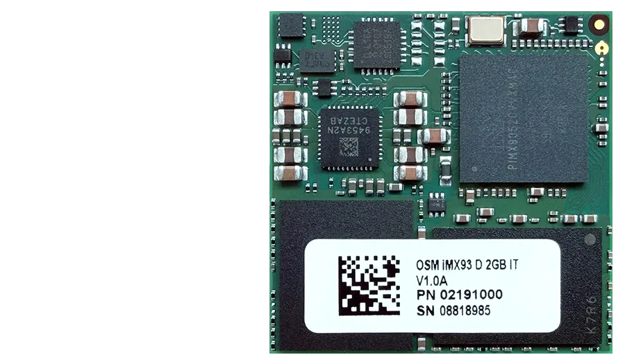 NXP i.MX 93 - OSM iMX93 AI-Ready Industrial System on Module