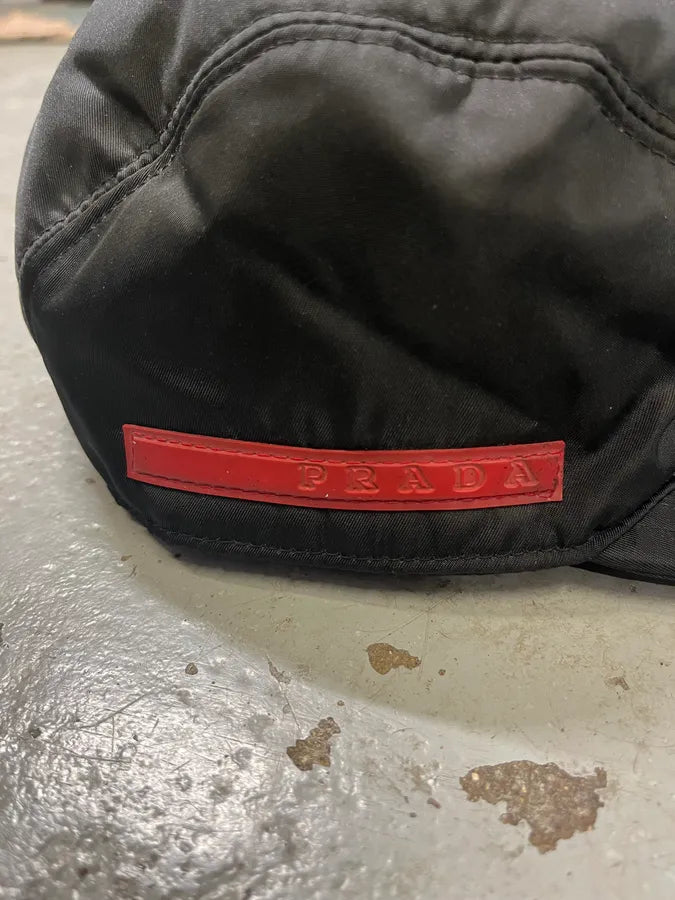 2000s Prada Linea Rossa Black Nylon Cap – Dolce Vita Hub