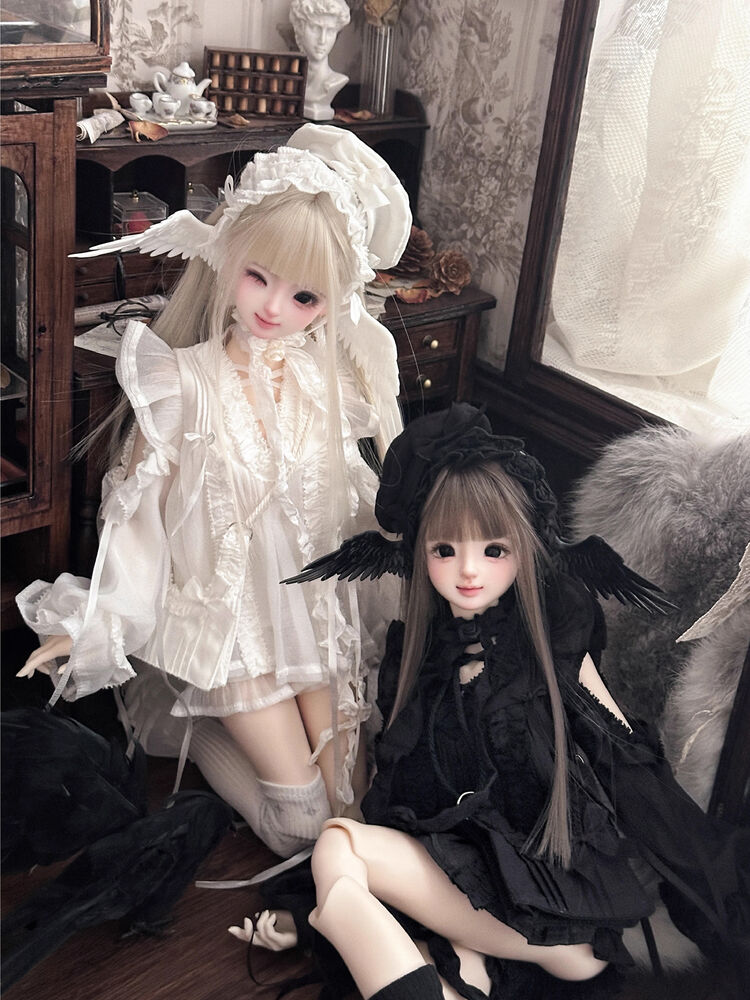 天使のロリータフリルドレス：ピュアブルー（40cm,MDD対応）（MiniDD