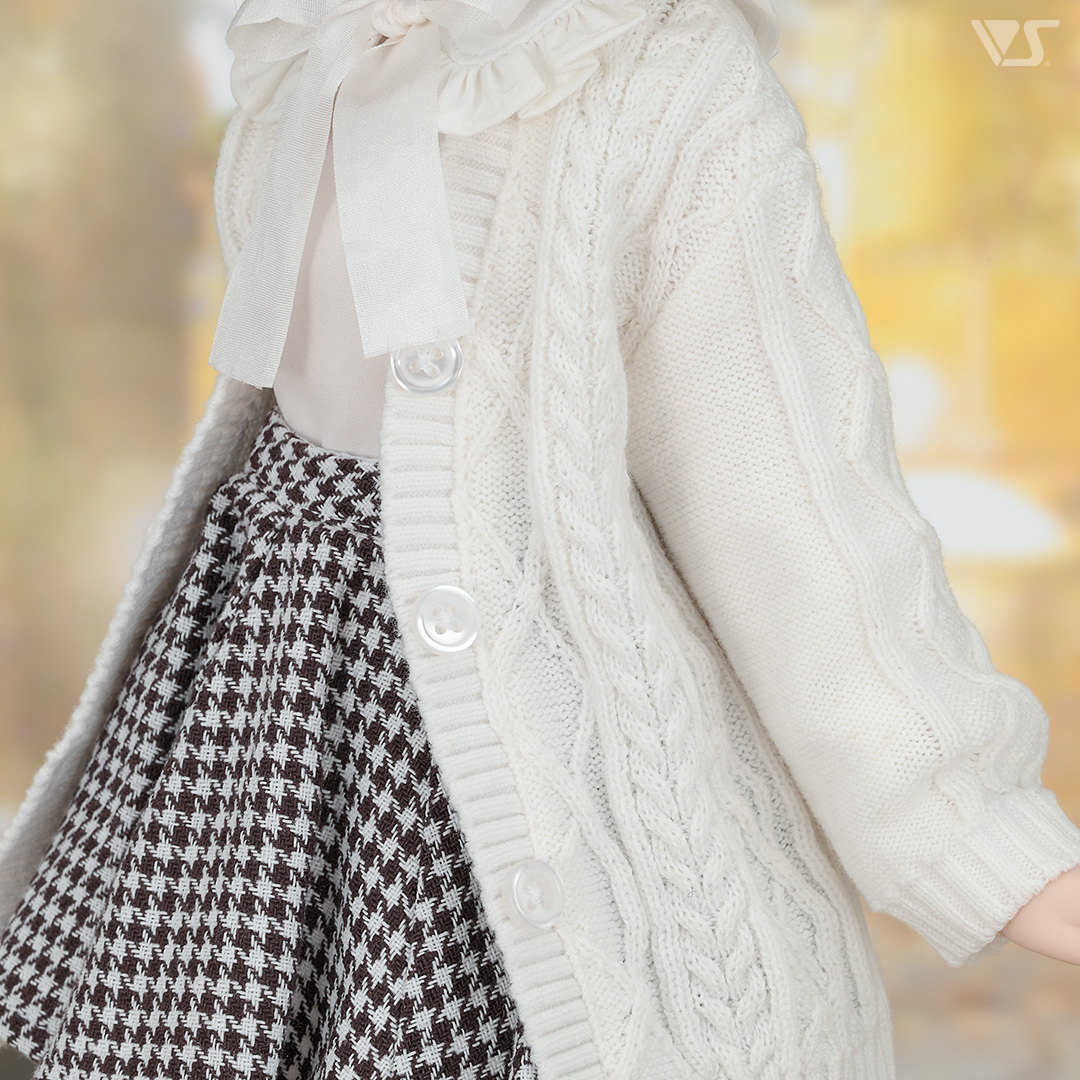 ニットカーディガン（白）・ミニ | ボークス公式 ドルフィーオンライン