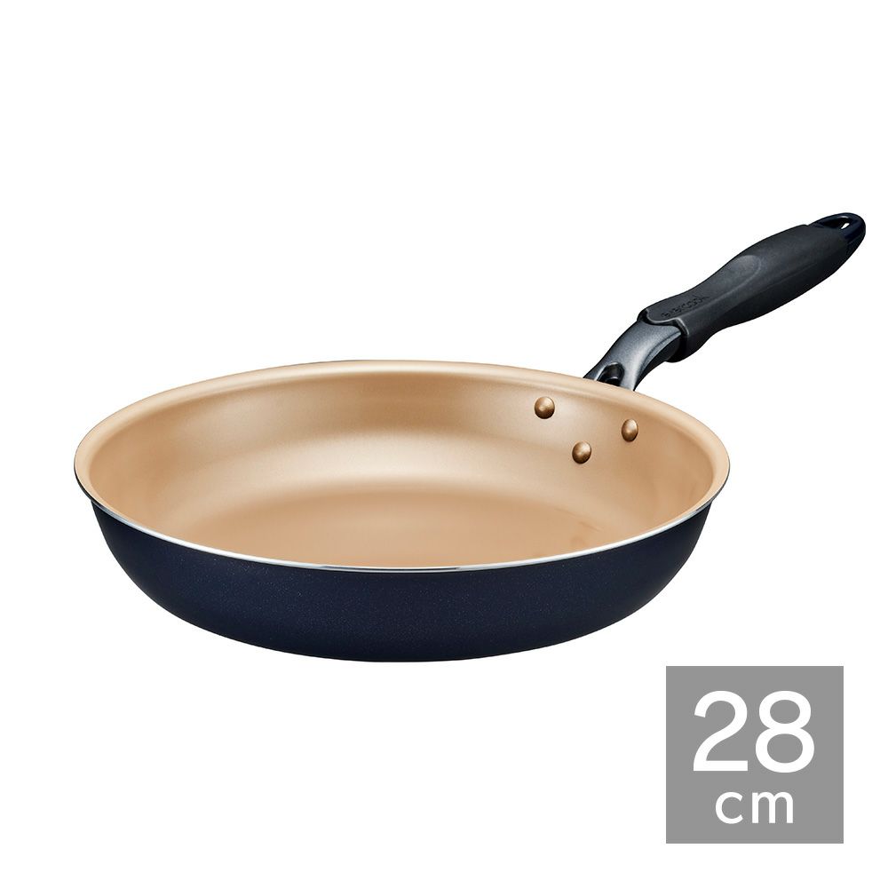 evercook(エバークック) ガス火専用 軽量 フライパン 26cm ネイビー