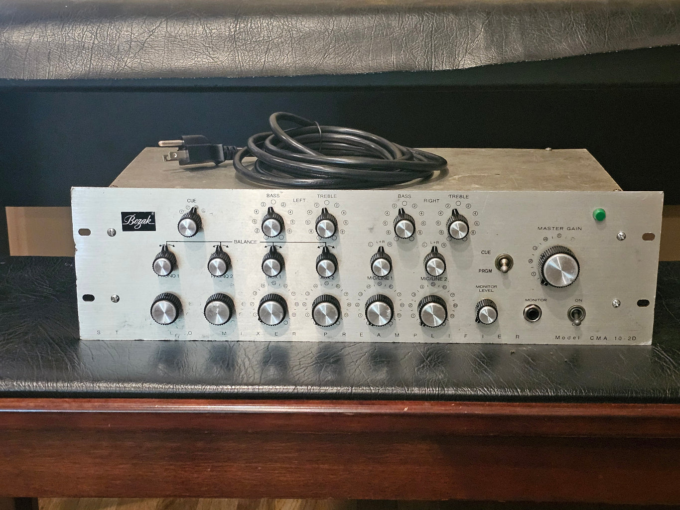 1974 Bozak 10-2D professional preamp/mixer – Doug's Tubes