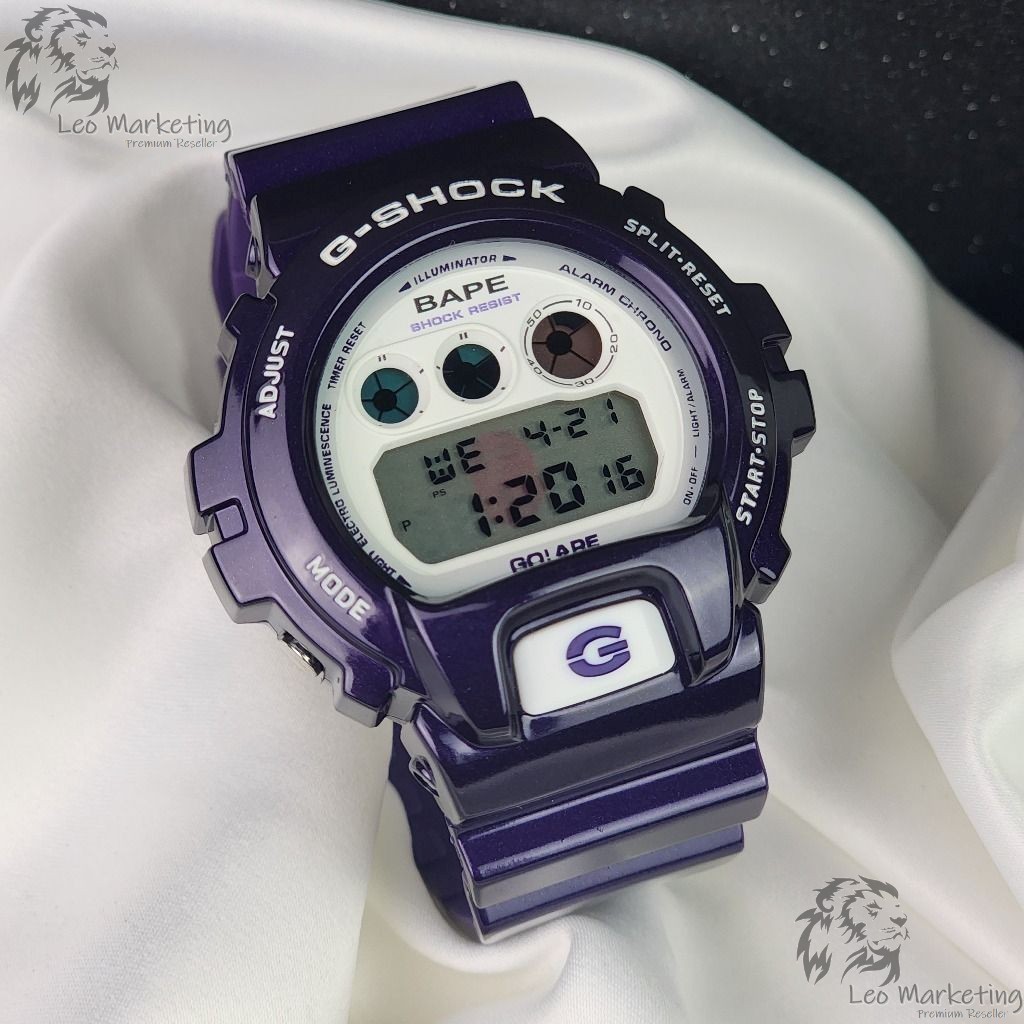G-Shock Dw6900 Limited Edition watch - Collab Bathing Ape - Bape