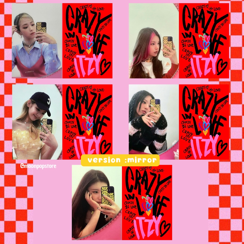 Photocard Kpop Itzy Crazy in Love - VALOR POR UNIDADE- Fanmade