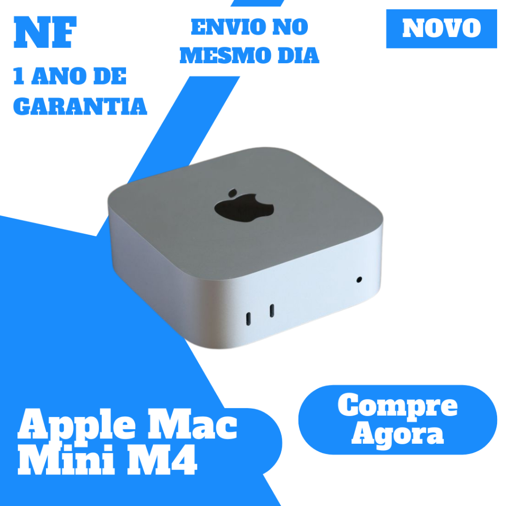 Apple Mac Mini M4 • 16GB RAM • 256GB - 512GB • Novo Original com