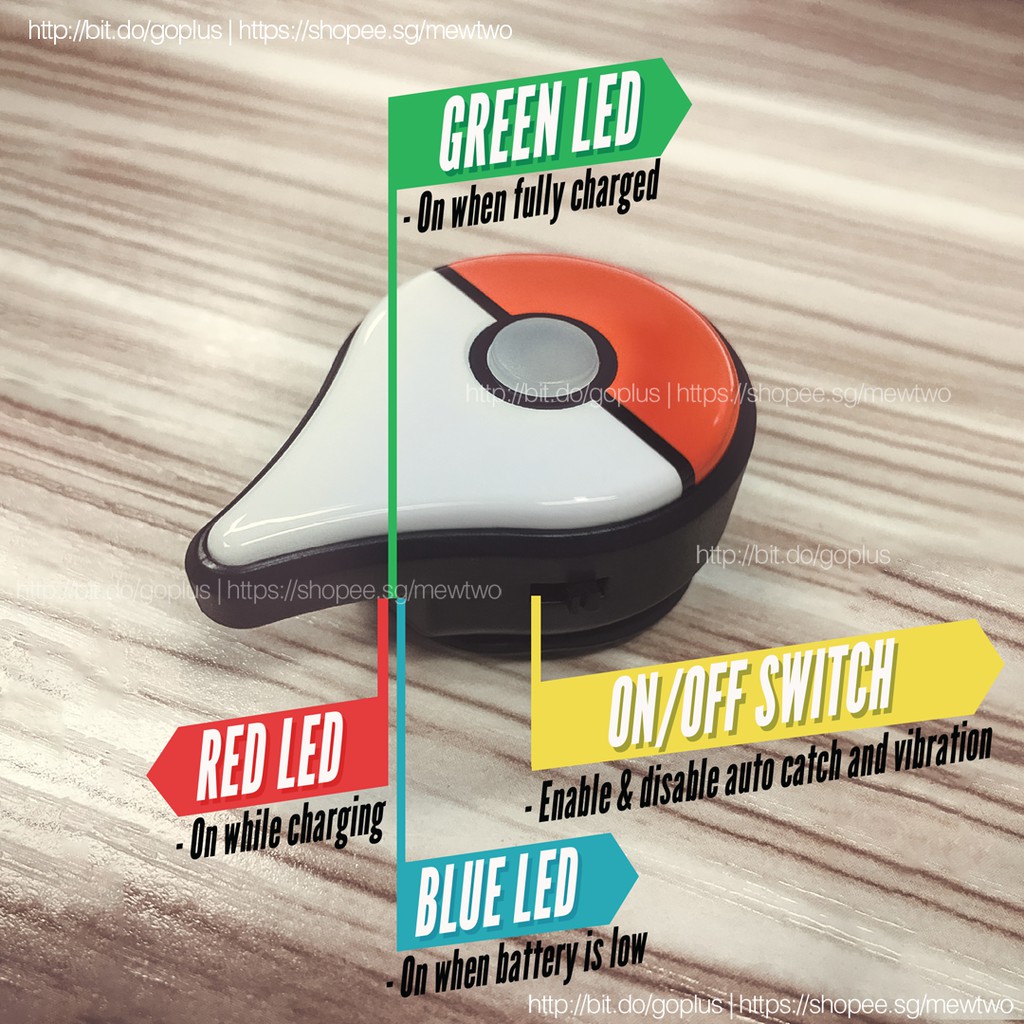 ⭐Pokemon Go Plus v3.0 - With Auto Catch+Spin | Shopee Singapore