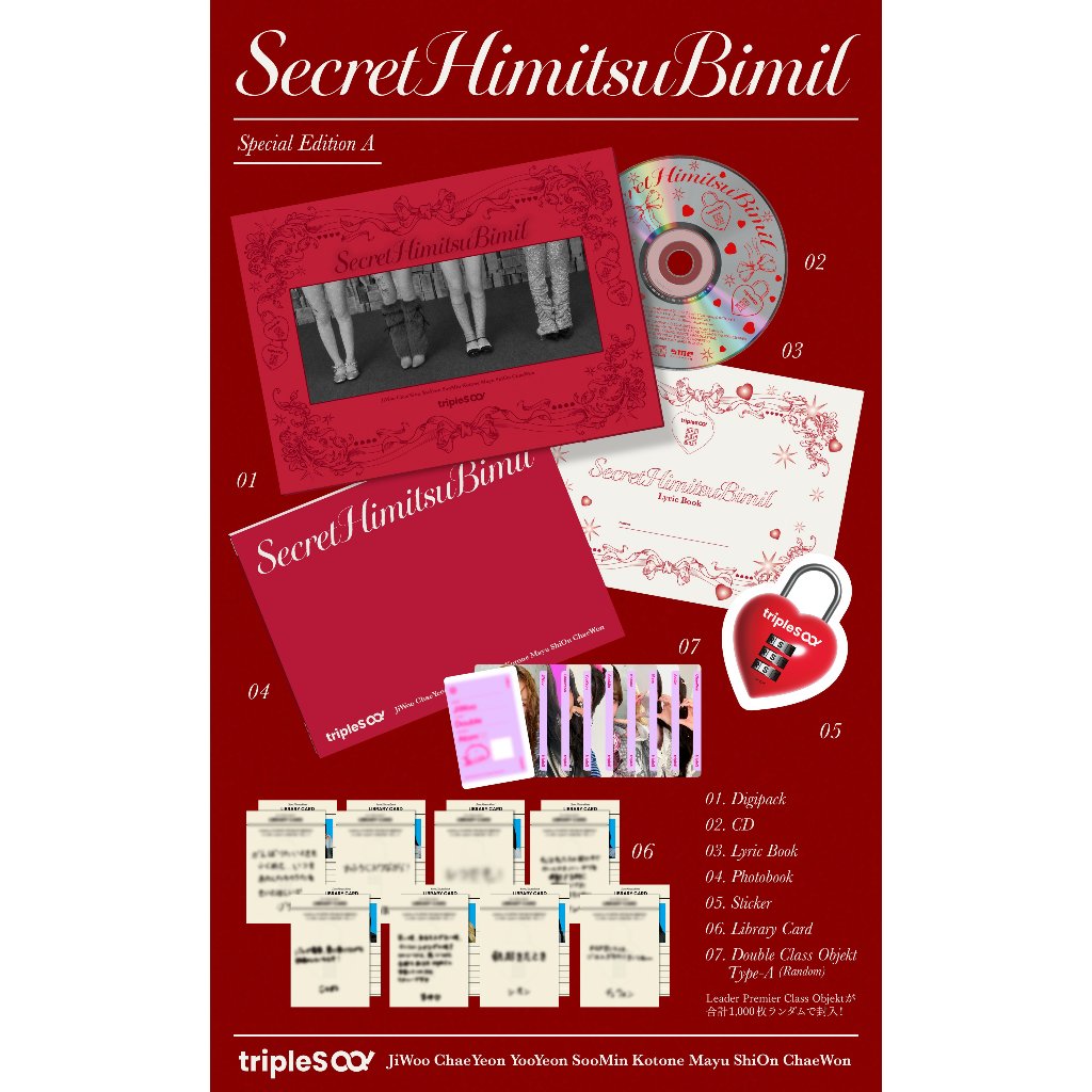 TRIPLES(HACHI!) - Japan 1st EP Album [SecretHimitsuBimil] | 蝦皮購物