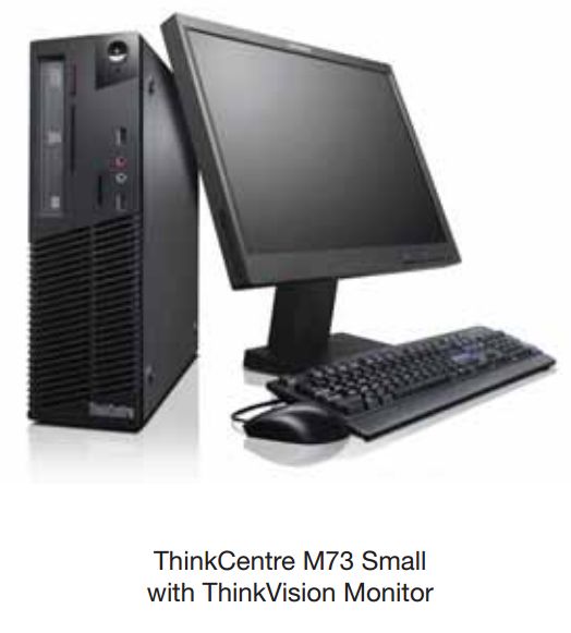 Especificações detalhadas para ThinkCentre M73 (Small Form Factor