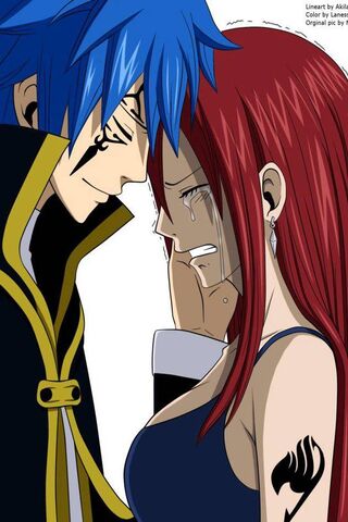 愛の涙：エルザとジェラールの感動の瞬間💔✨壁紙 - PHONEKYから携帯