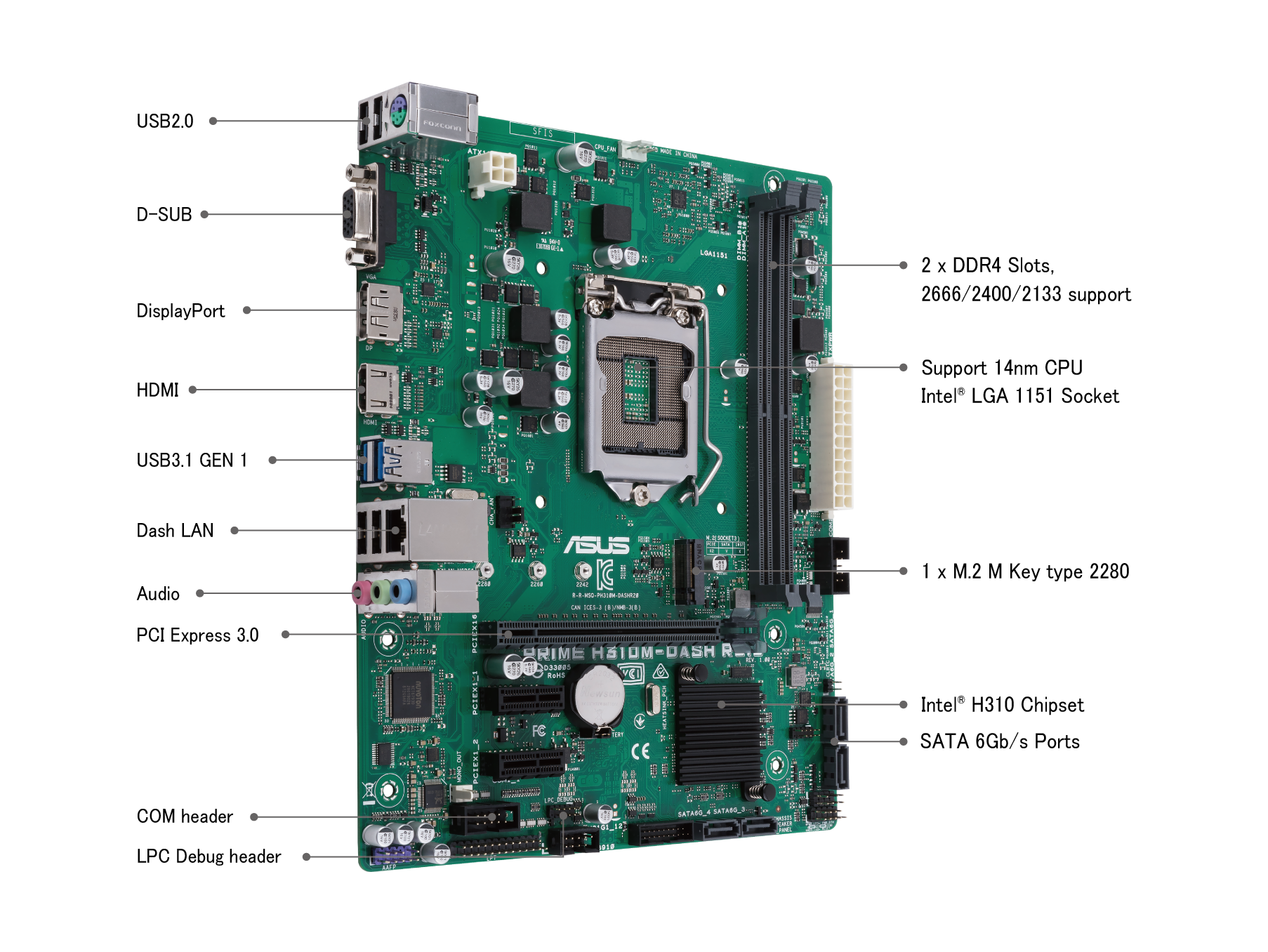 PRIME H310M-DASH R2.0｜Motherboards｜ASUS Global