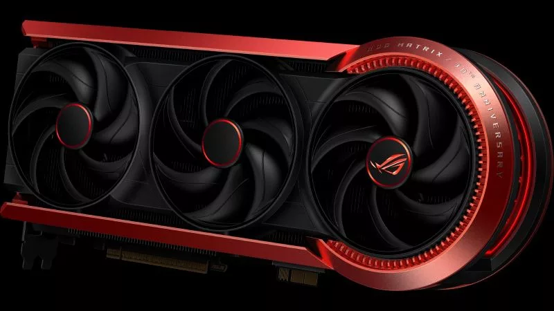 The ROG Matrix RTX 2080 Ti fully integrates liquid GPU cooling