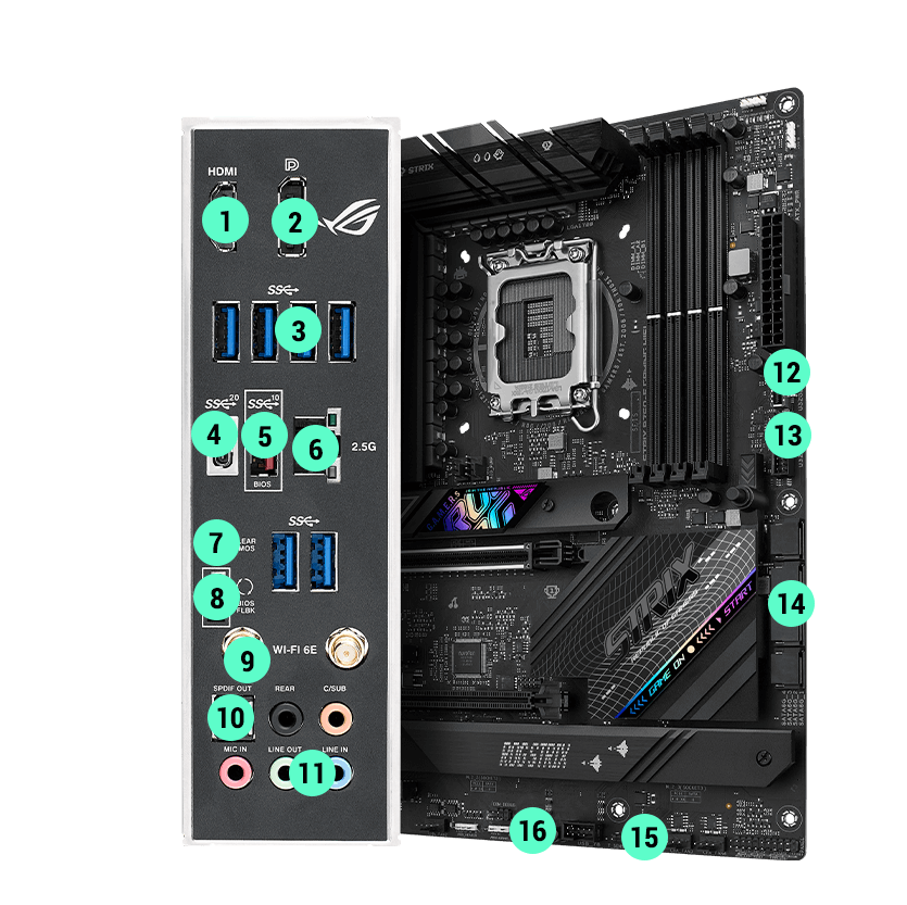 ROG STRIX B760-F GAMING WIFI | Motherboards | ROG Canada
