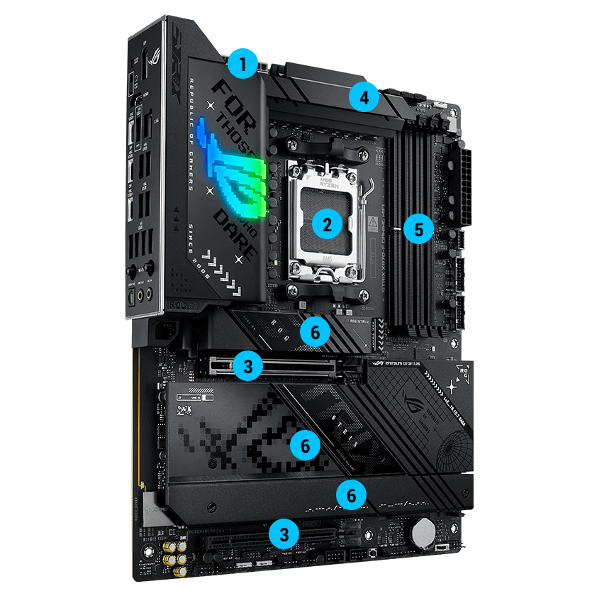 ROG STRIX X870-F GAMING WIFI | ROG Strix | Gaming Motherboards