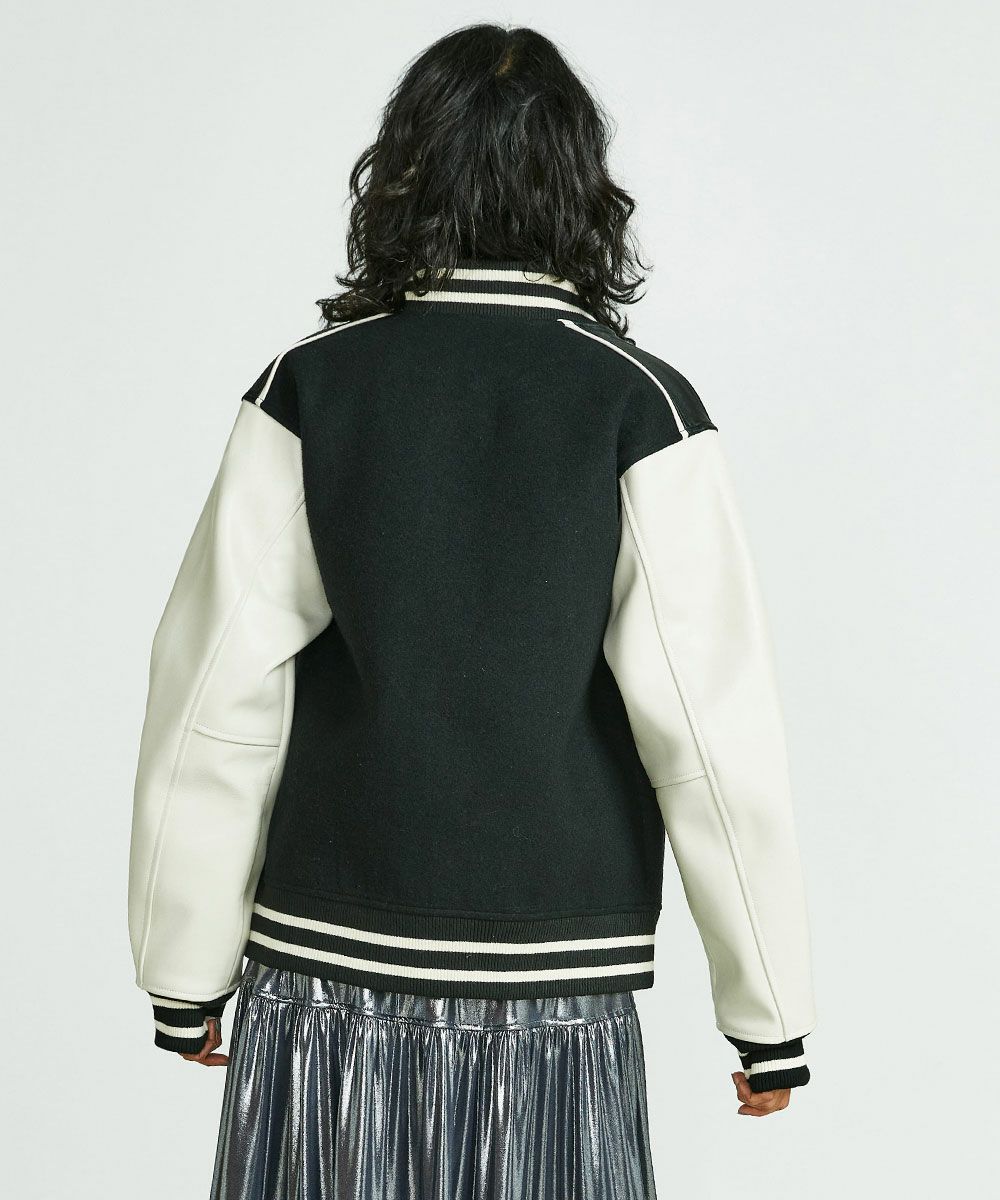 DSC / メルトン+ラムレザージャケット OUTERS Night STORE | ダブル