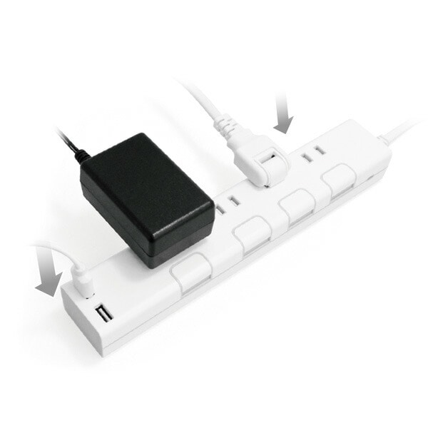 dショッピング |延長コード USB付き電源タップ 個別スイッチ 節電 抗菌