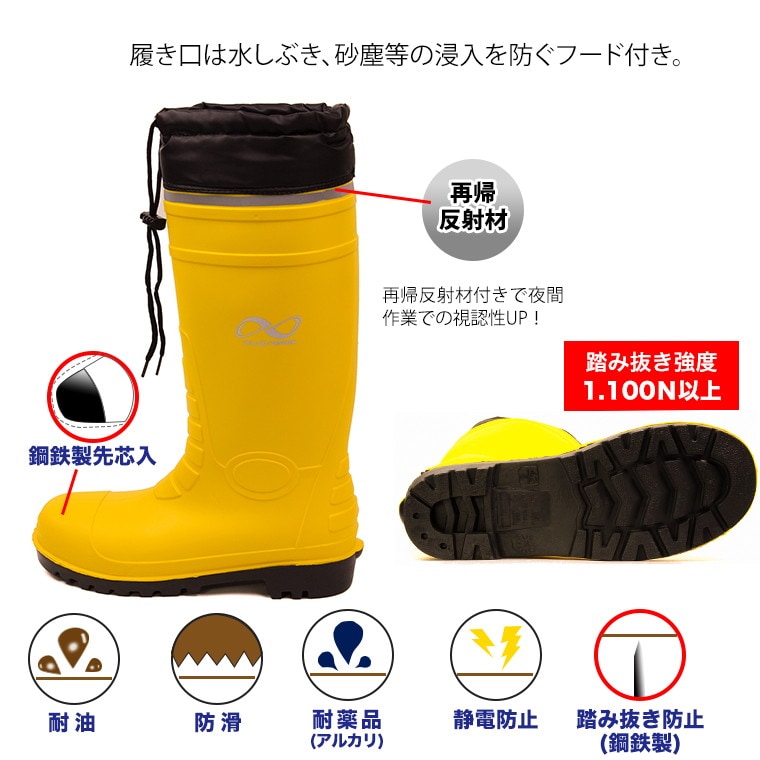 dショッピング |FIELD X-TREAMER 防災長靴 メンズ 鋼鉄製先芯入 釘の