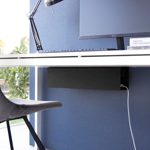 dショッピング |[ デスク下天板ケーブルラック タワー ロング ] 山崎