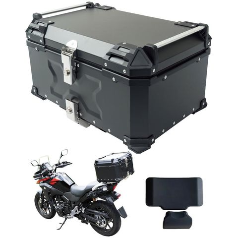 dショッピング |バイクリアボックス 約55L 防水 トップケース リア