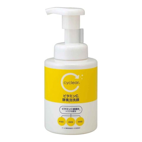 dショッピング |熊野油脂 cyclear ビタミンC 酵素泡洗顔 300ml 洗顔
