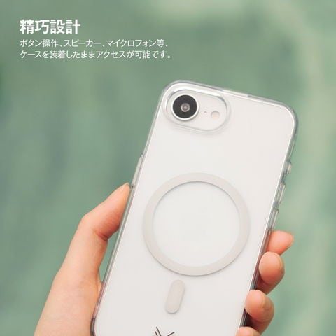 dショッピング |iPhone 16e ケース マグネット 付き 耐衝撃 クリア