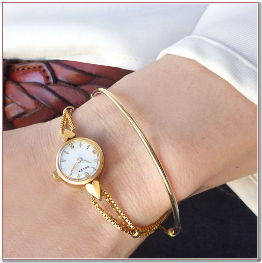 ROLEX ロレックス イエローゴールド ブレスレットウォッチ ハート♥