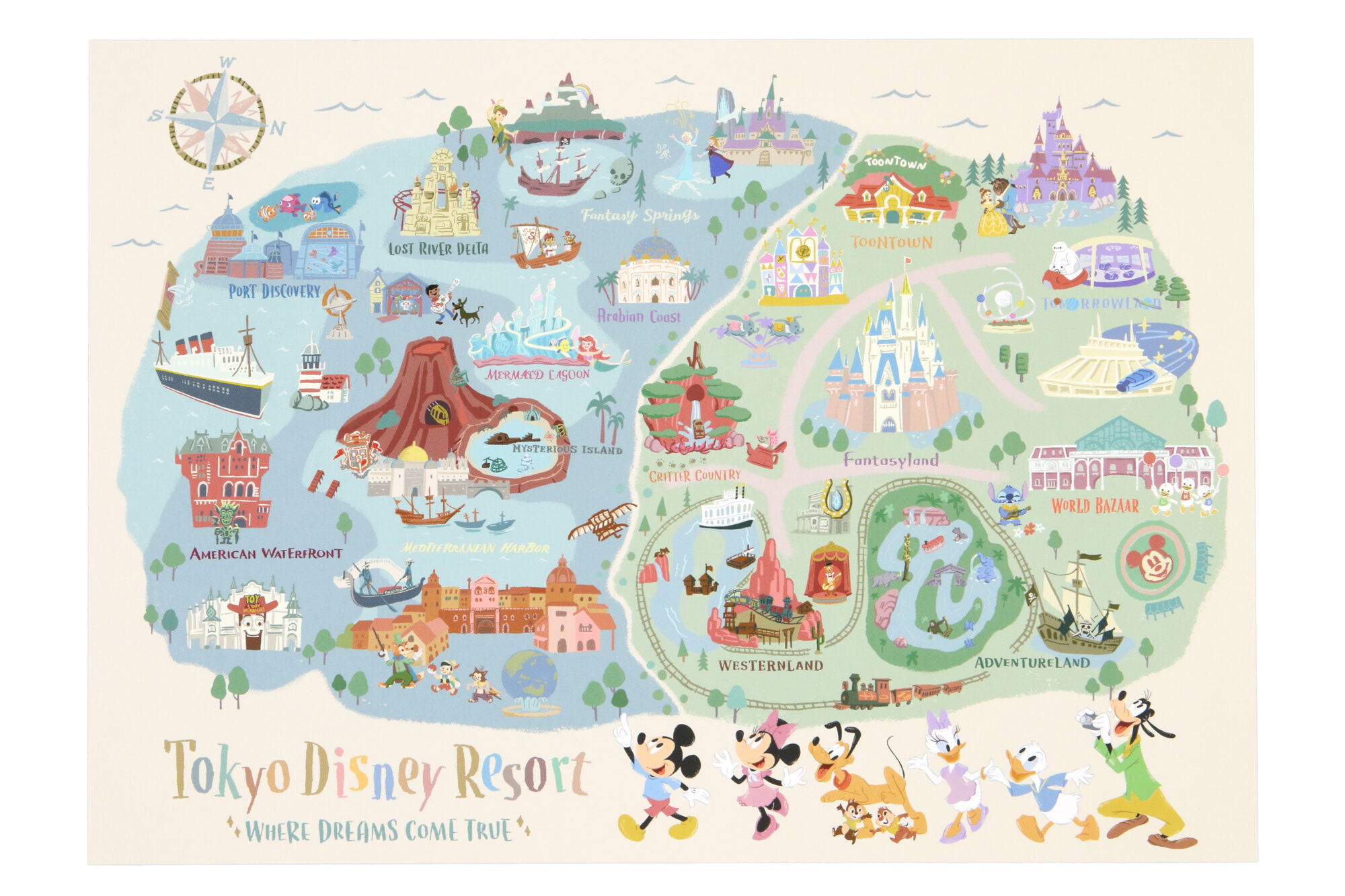 今度のグッズは東京ディズニーリゾートの“マップ” 2024年7月11日発売