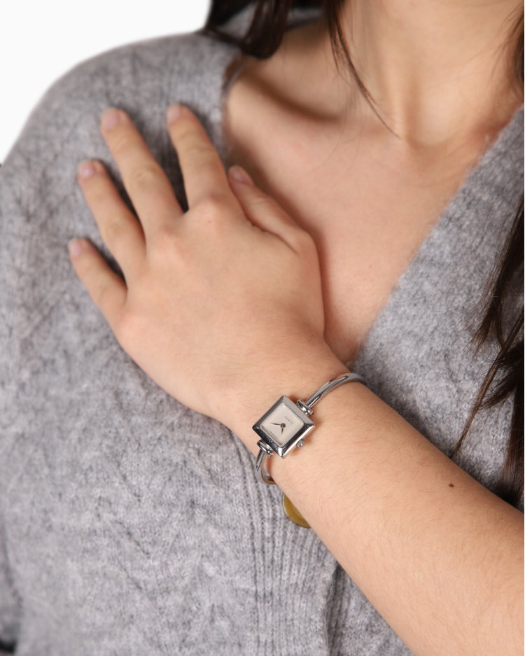 Relógio Gucci Original Prateado 1900L Feminino