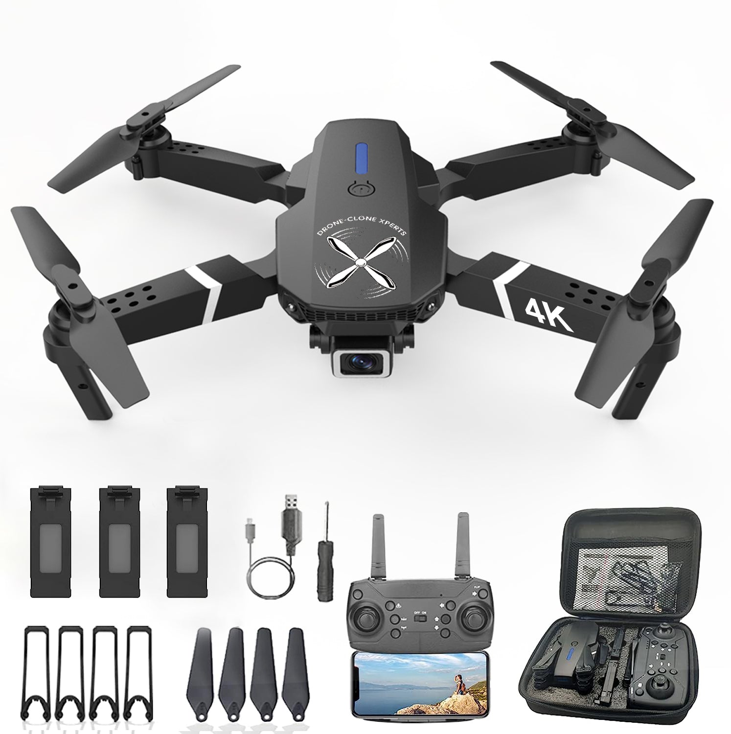X Pro 4K Starter Drone – Drone-Clone Xperts, Inc