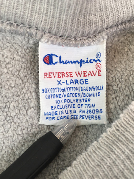 古着 90s USA製 Champion Reverse Weave 「IOWA」 ナンバリング