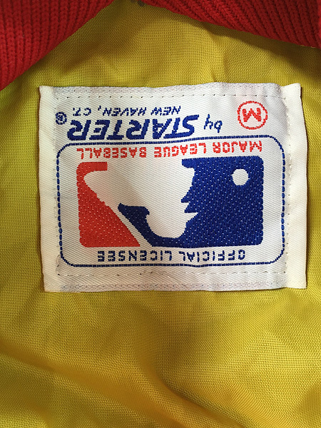 古着 80s USA製 STARTER MLB Houston Astros アストロズ 光沢 サテン