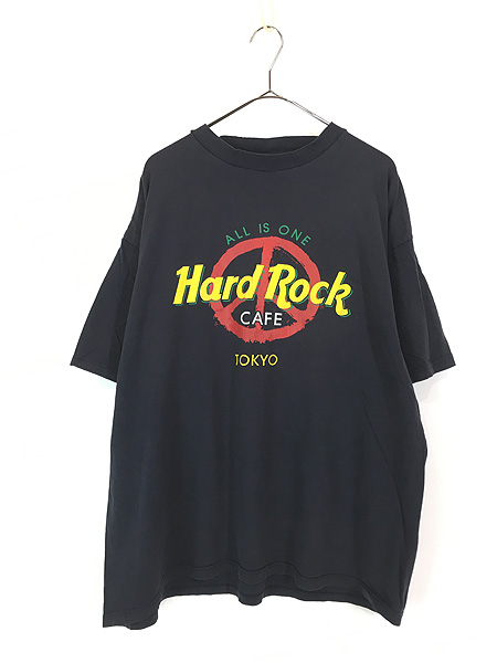 古着 90s Hard Rock Cafe 「TOKYO」 ピースマーク ハードロック T