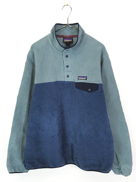 古着 18s Patagonia スナップT バイカラー シンチラ フリース