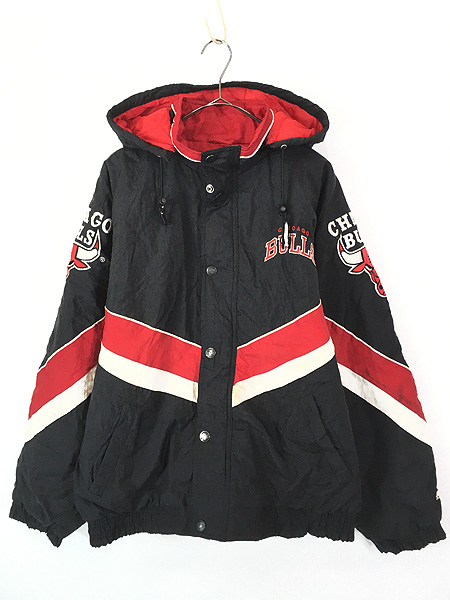 古着 90s STARTER NBA Chicago BULLS ブルズ 2way パデット ナイロン