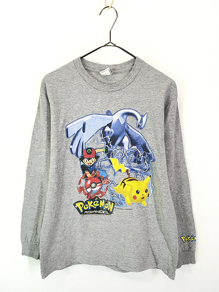 古着 00s Pocket Monster ポケモン ゲーム TV アニメ 逆輸入 長袖 T