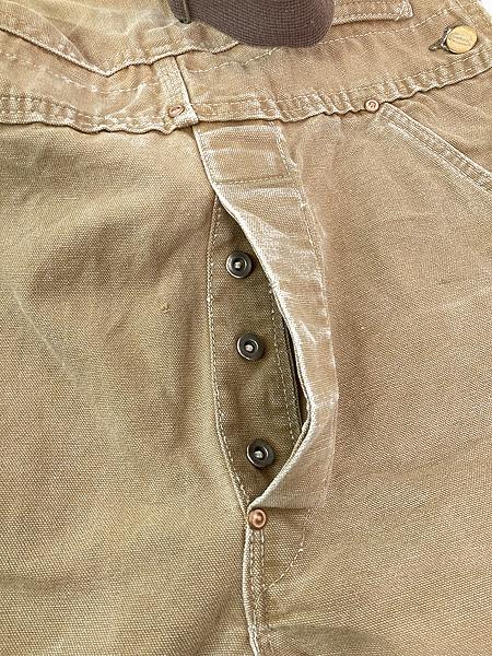 古着 60-70s Carhartt 山ポケ ブラウン ダック Wニー ワーク