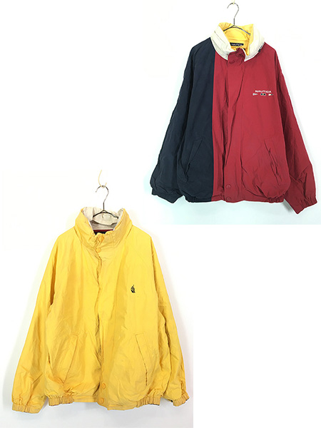 最終売り尽し】古着 90s Nautica コットン ナイロン シェル 3way
