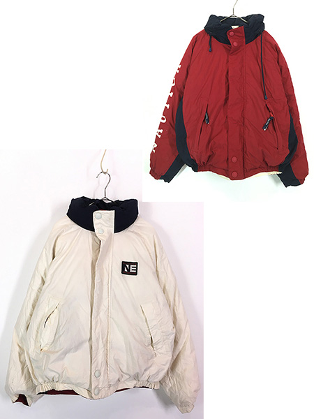 最終売り尽し】古着 90s Nautica コットン シェル アーム 刺しゅう