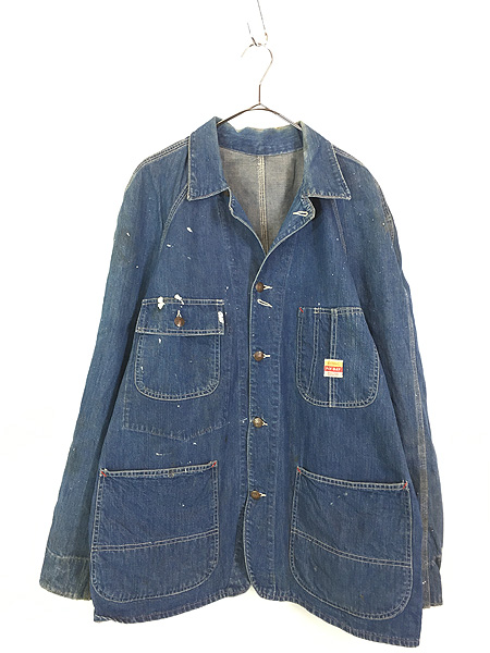 古着 50s PENNEY'S PAYDAY 濃紺 インディゴ デニム ワーク
