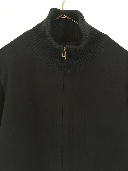 古着 90s GAP ニットリブ ハイネック メルトン ウール ドライバーズ
