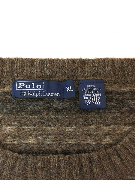 最終売り尽し】古着 90s Polo Ralph Lauren フェアアイル ボーダー
