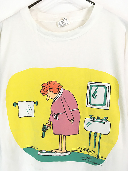 古着 90s USA製 LIFE line 体重計 vs マダム シュール コミカル ポップ