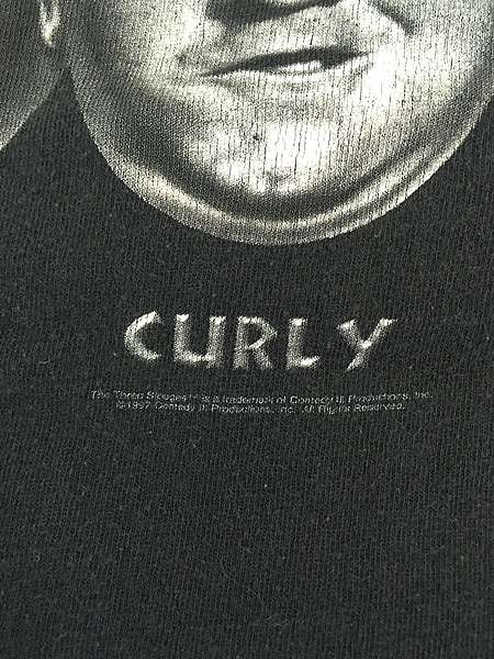 古着 90s USA製 The Three Stooges 3バカ大将 フェイス コント