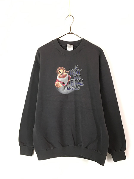 古着 USA製 Disney 白雪姫 7人の小人 Grumpy おこりんぼ スウェット