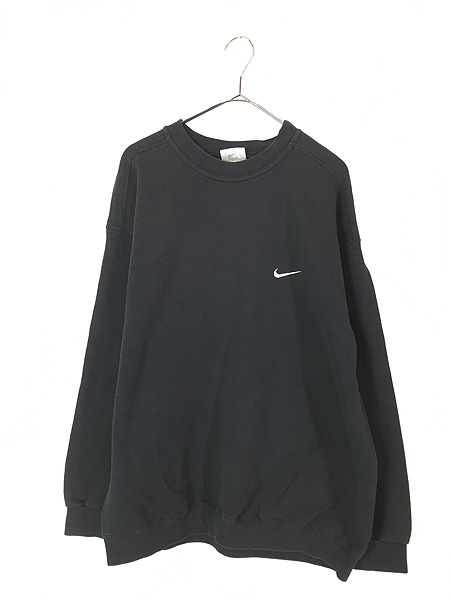 古着 90s USA製 NIKE スウォッシュ ワンポイント ソリッド スウェット