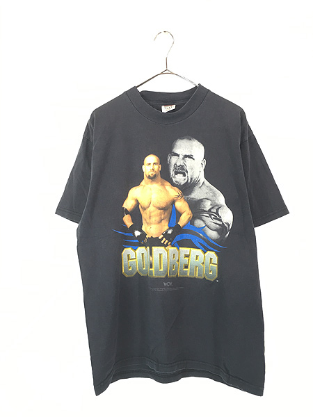 古着 90s WCW Bill Goldberg ゴールドバーグ フォト プロレス 格闘技 T