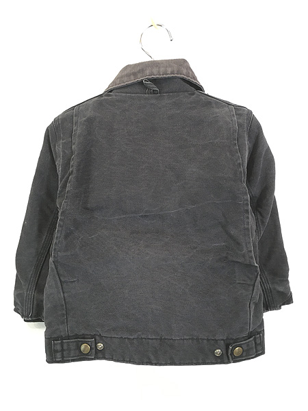 キッズ 古着 80s Carhartt キルティング ライナー ブラック ダック